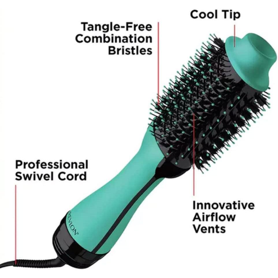 Revlon Salon One-Step Volumiser Hair Dryer and Volumizer with Genuine ION Generator - Teal Edition - RVDR5222TUK