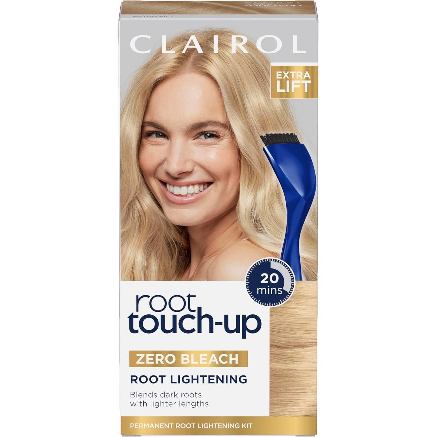 Clairol Root Touch-Up Extra Lift | For Blonde, Highlighted Hair or Balayage | Permanent Root Lightening Kit | Zero Bleach | Extra Lift | 1 Application