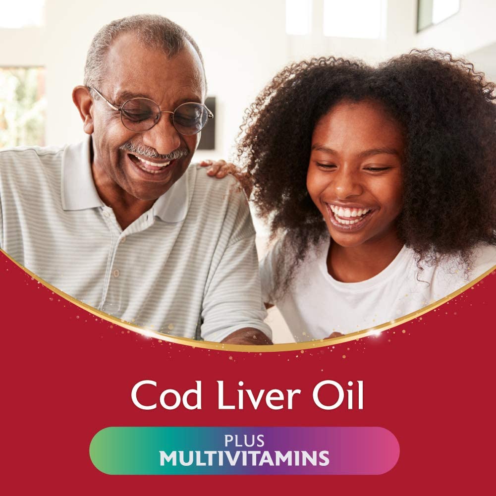 Seven Seas Cod Liver Oil Tablets, Plus Multivitamins & 110 mg Omega-3 - 30 Capsules