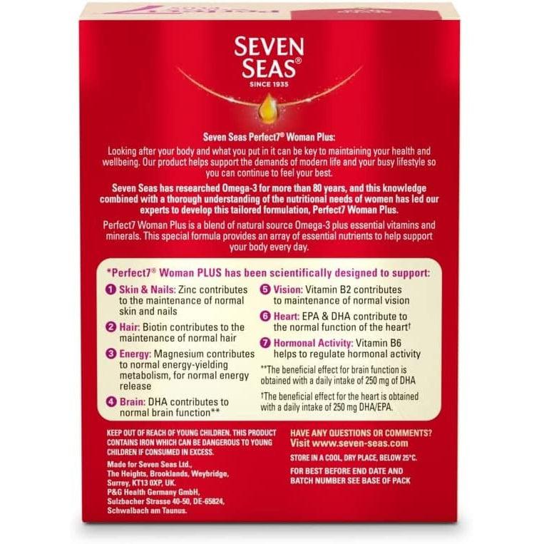 Seven Seas Perfect7 Woman Multivitamin With 250 mg Omega-3 - 30 Capsules + 30 Tablets
