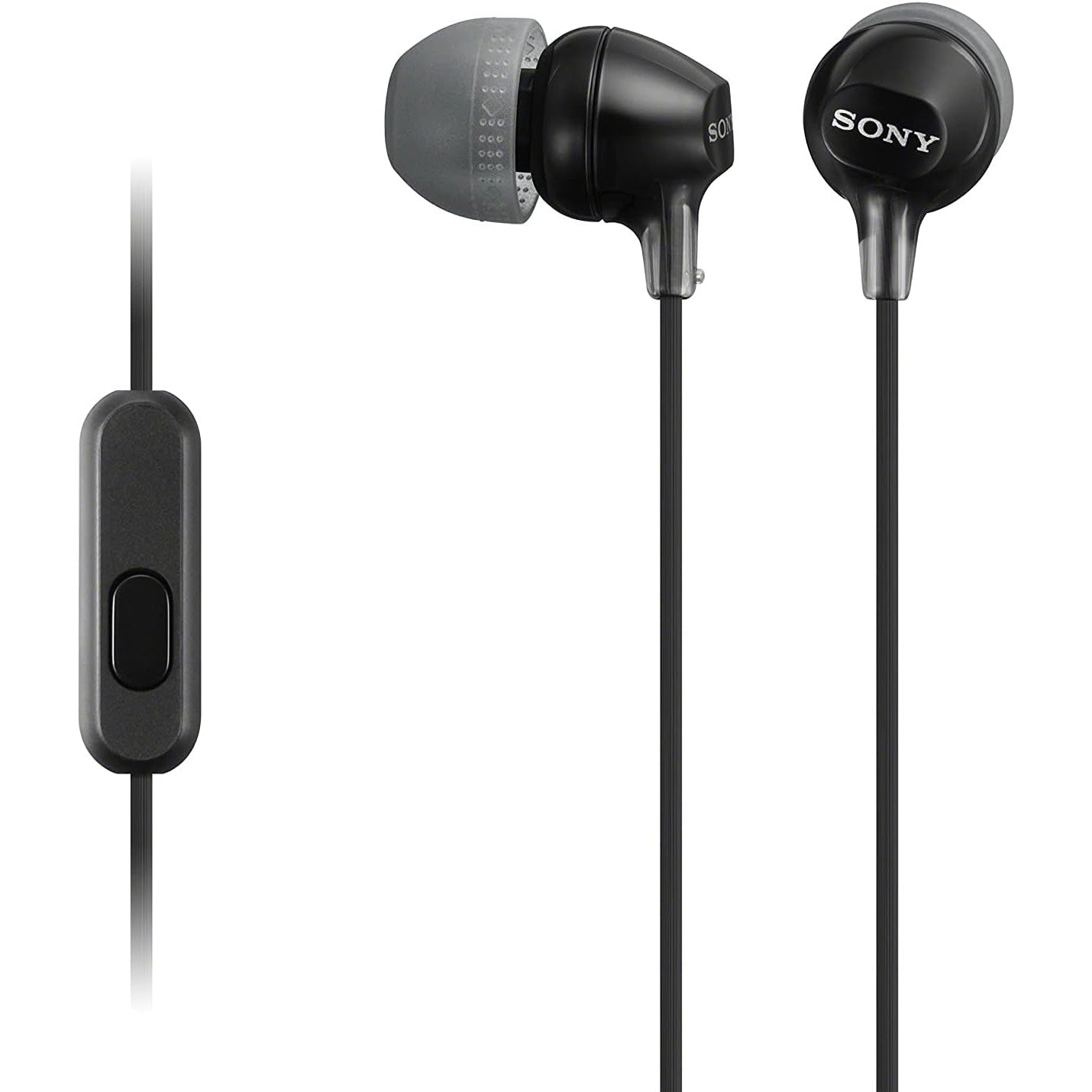 Sony MDR-EX15AP Earphones with Smartphone Mic and Control - Black