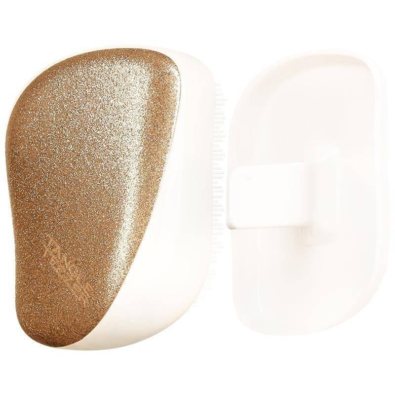 Tangle Teezer Compact Styler, Travel Friendly, Two-Tiered Teeth, Gold Starlight
