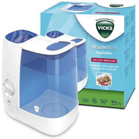 Vicks VH845E1 Warm Mist Humidifier - Home Use and Child's Nursery - Blue/White