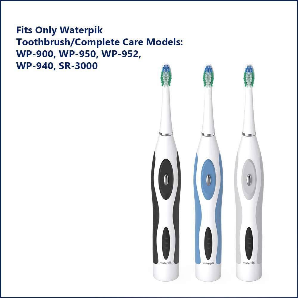 Waterpik SRSB-3E Compact Replacement Brush Heads Small for SR3000 and Complete Care -3 Pack