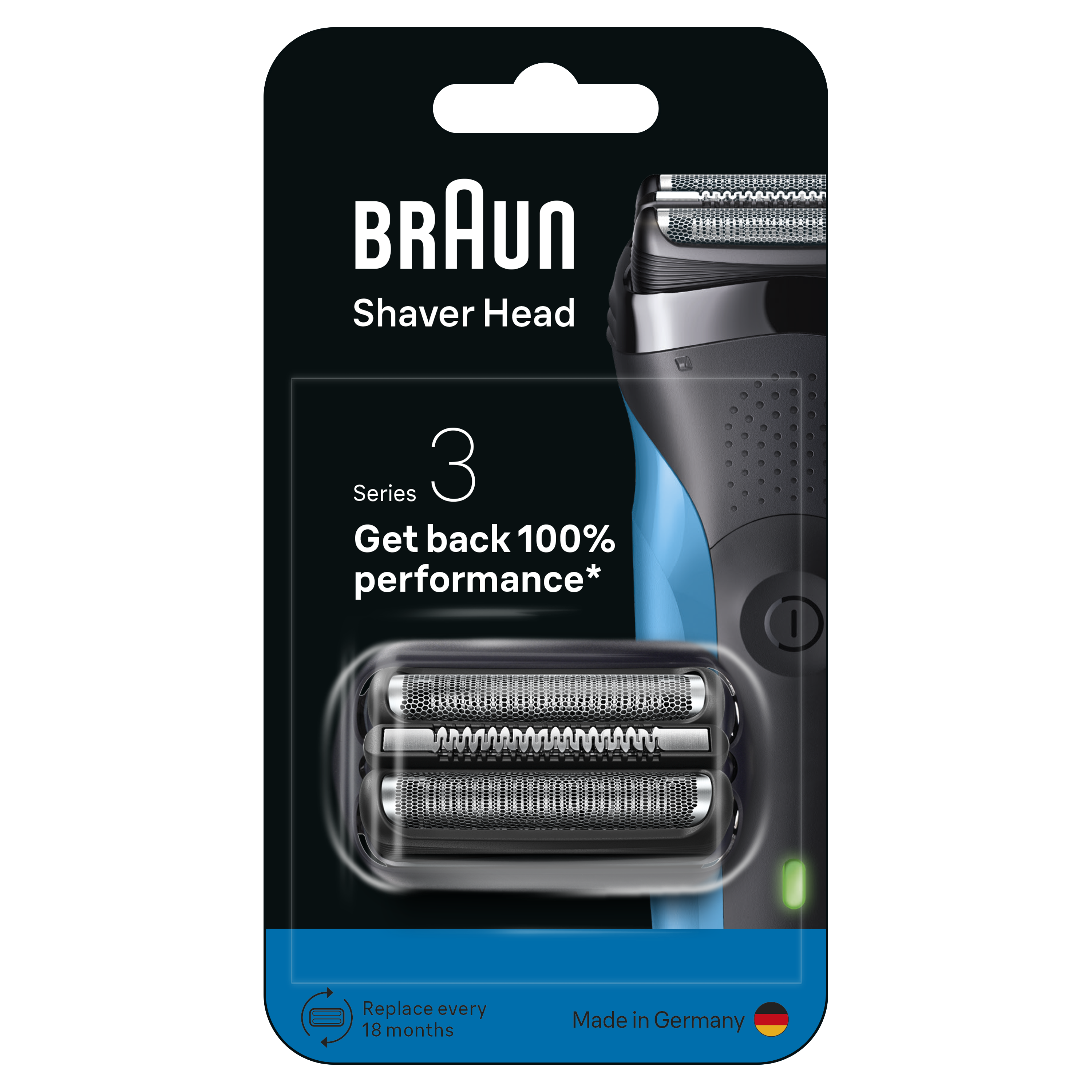 Braun 21B Replacement Foil & Cutter Cassette- Compatible with Series 3 Shavers - Made In Germany