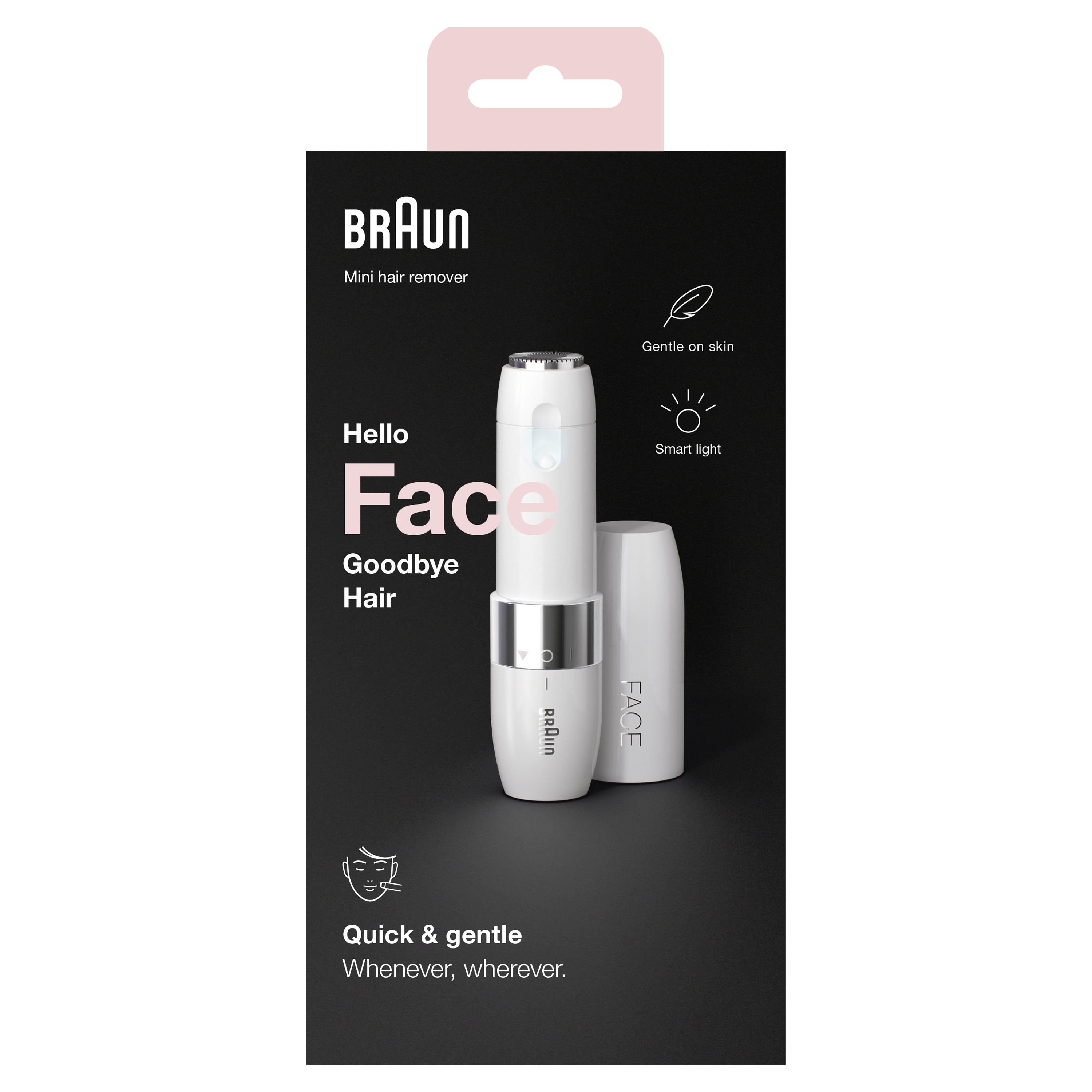 Braun Mini Hair Remover FS1000 with Smartlight - Quick and Easy Use - White