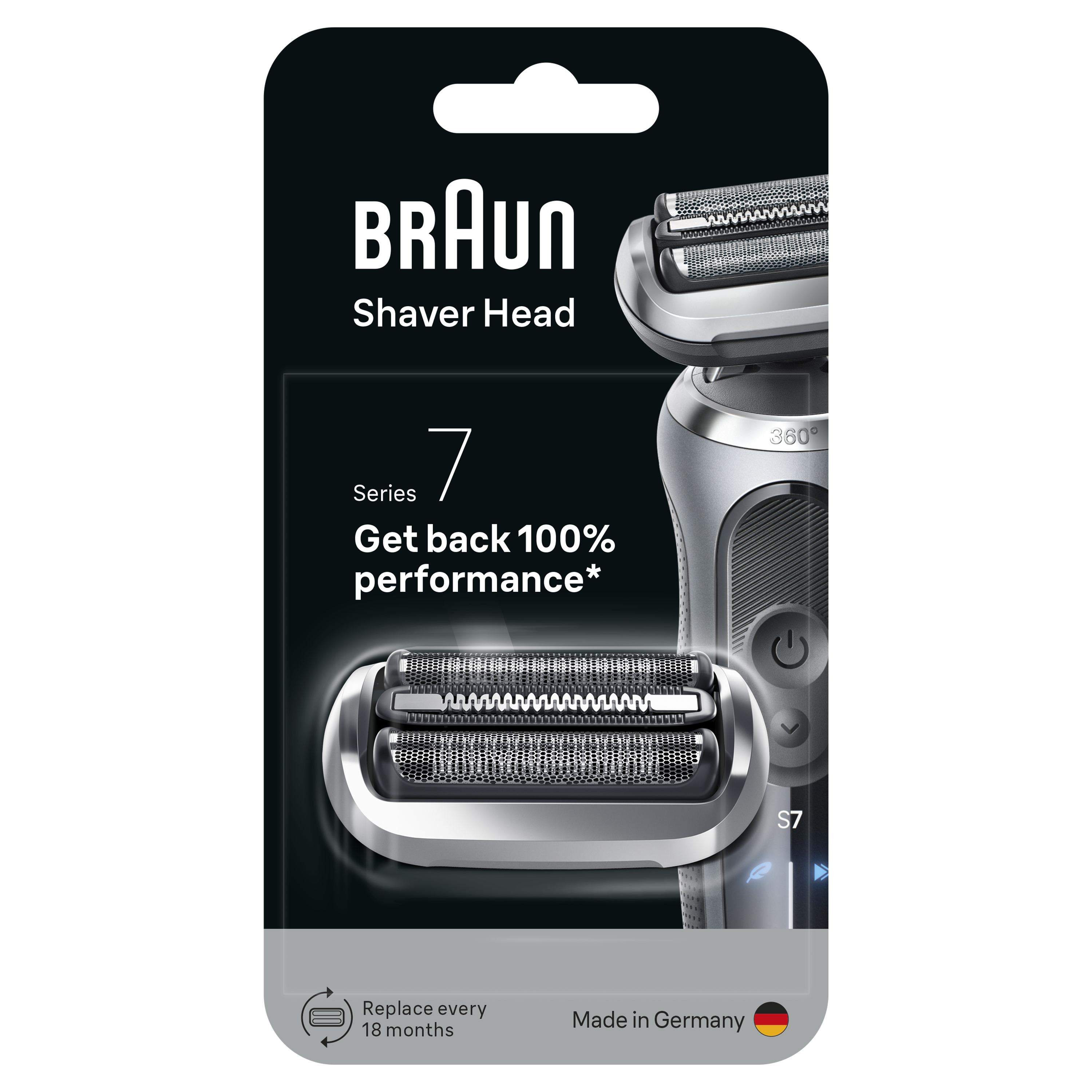 Braun 74s Series 7 Electric Shaver Replacement Head, Compatible With 70, 71, 72 Generations Shavers, Made in Germany