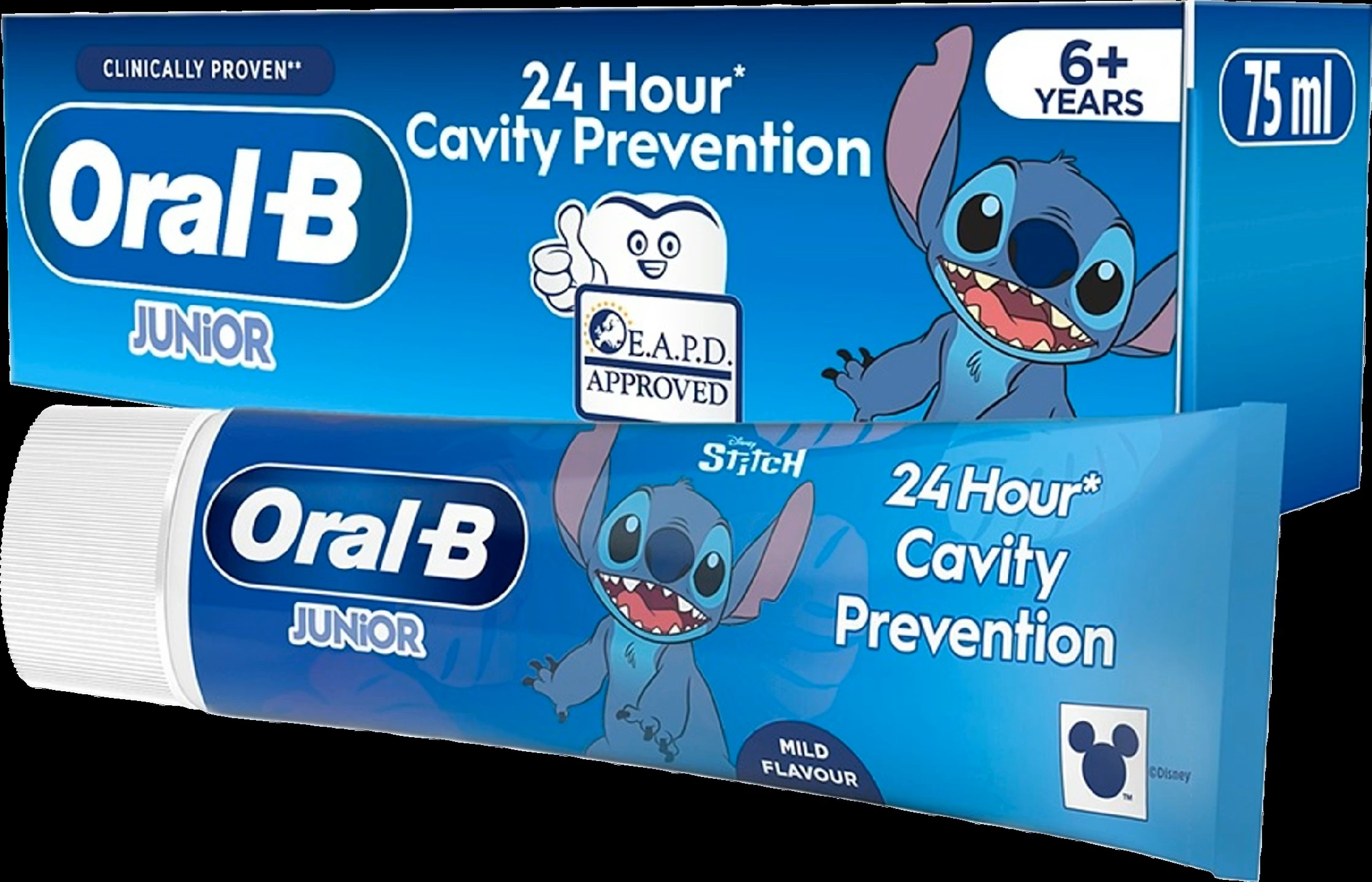 Oral B Pro Junior 6-12 Years Toothpaste 75ml - Mild Flavour - Early Cavity Protection