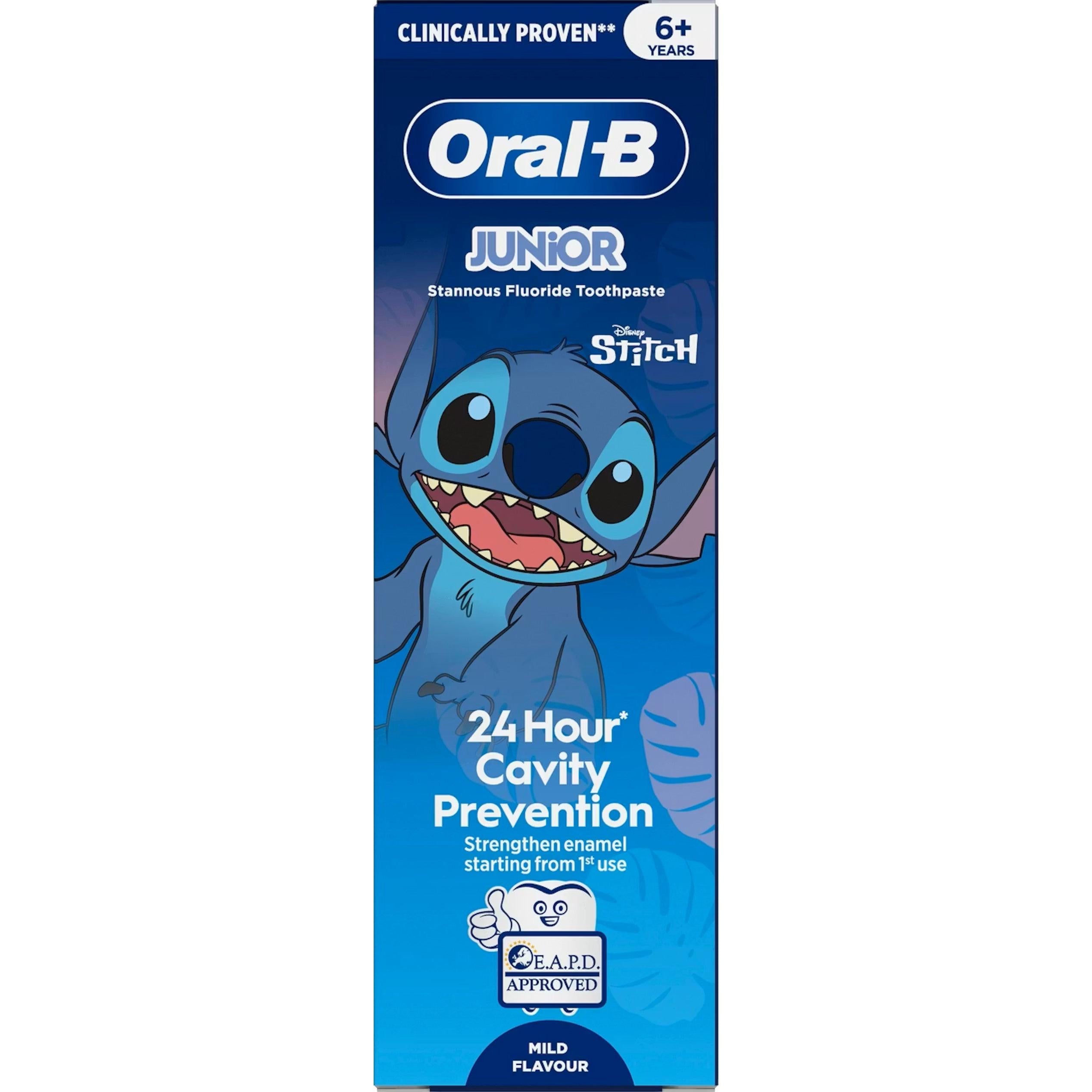 Oral B Pro Junior 6-12 Years Toothpaste 75ml - Mild Flavour - Early Cavity Protection