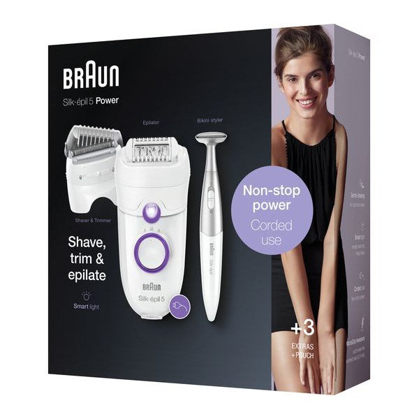 BRAUN Silk-épil 5-825 Epilator - White & Purple