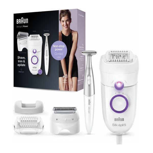 BRAUN Silk-épil 5-825 Epilator - White & Purple