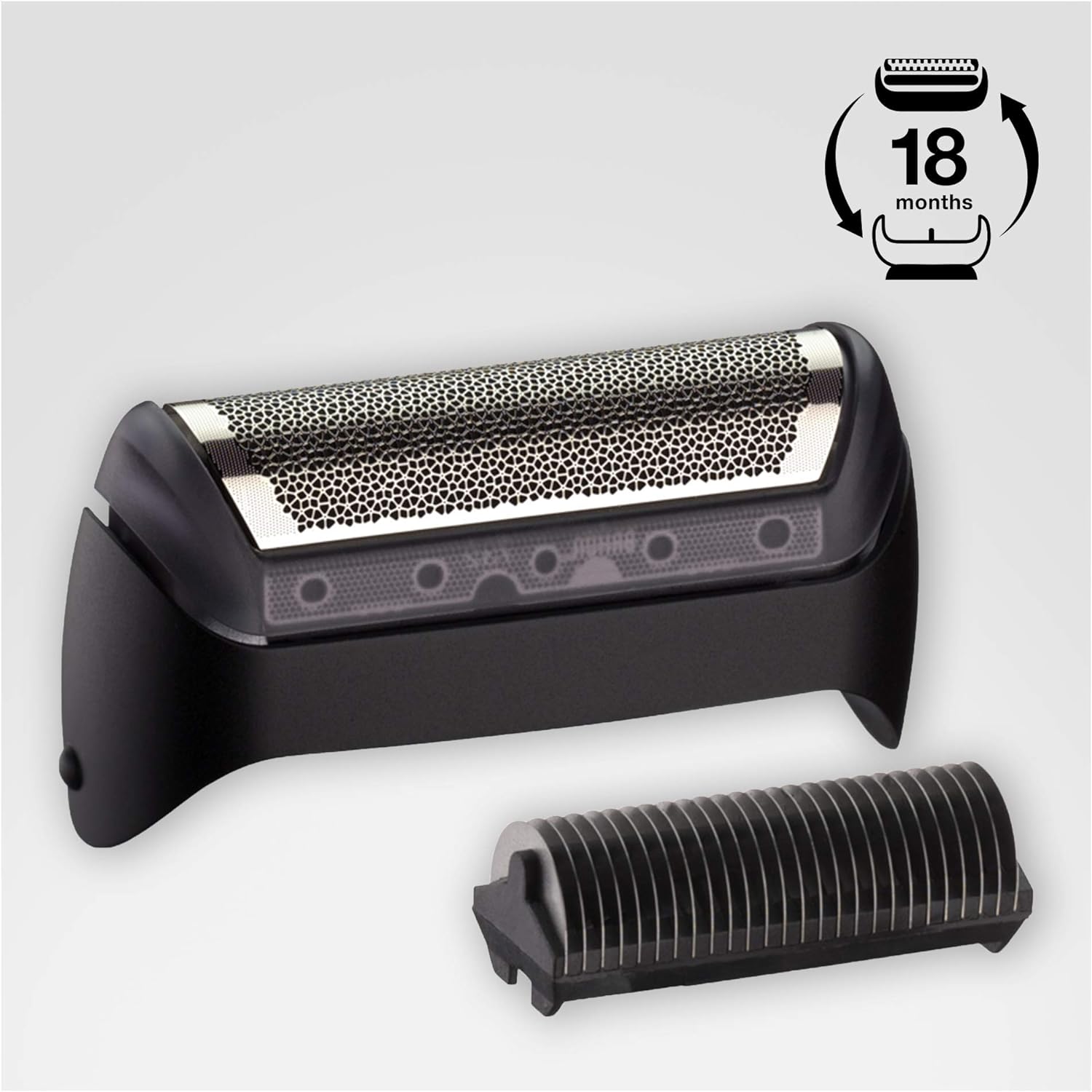 Braun Series 1 10b / 20b Electric Shaver Replacement Foil and Cutter,Compatible With Cruzer & Series 1 Shavers ,  Black