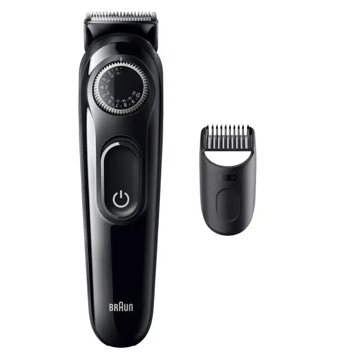 Braun Beard Trimmer 3 BT3400 With Precision Wheel, 2 styling tools, 50min runtime, grey