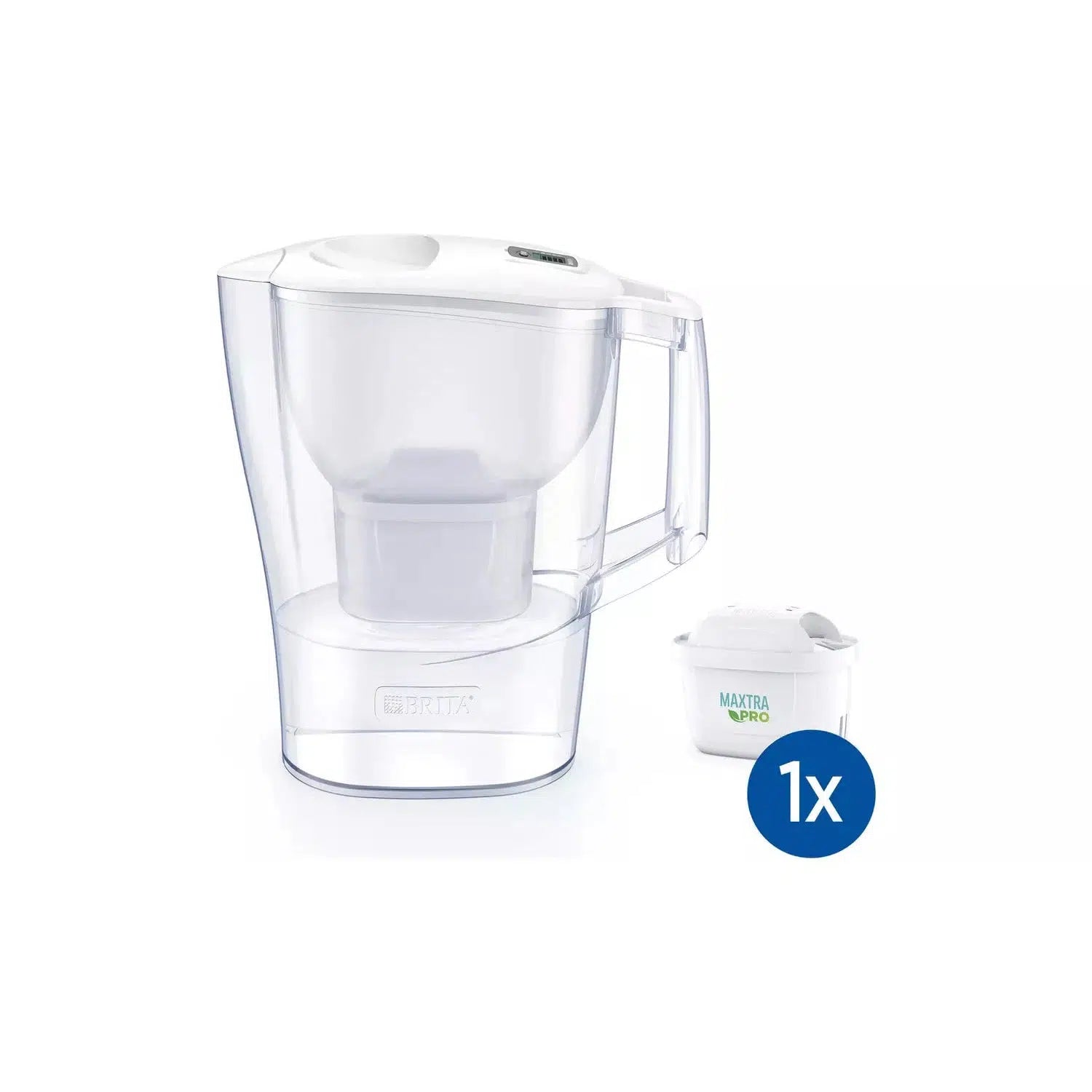 BRITA Aluna Water Filter Jug White 2.4L with New Maxtra Pro Filter