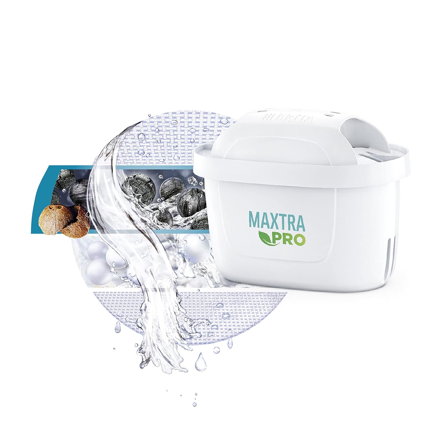 Brita Marella MAXTRA Pro Water Filter Jug - MicroFlow Technology - 2.4L, Blue with 3 Cartridge Refills