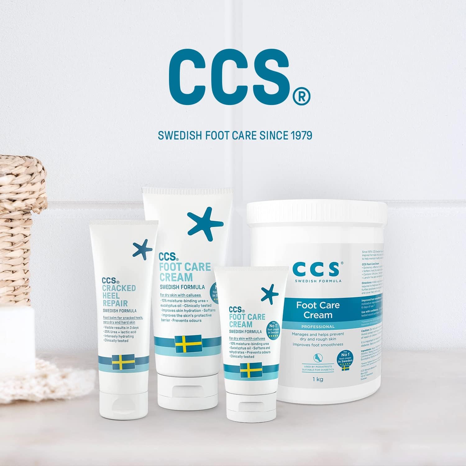 CCS Professional Foot Care Cream, 60 ml, 10 Percent Urea, Softens & Prevents Dry, Rough Skin