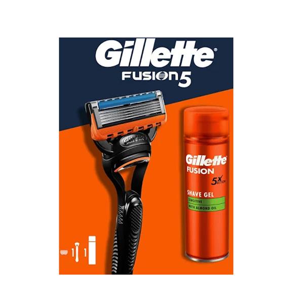 Gillette Fusion 5 Razor & 200ml Shave Gel Gift Set