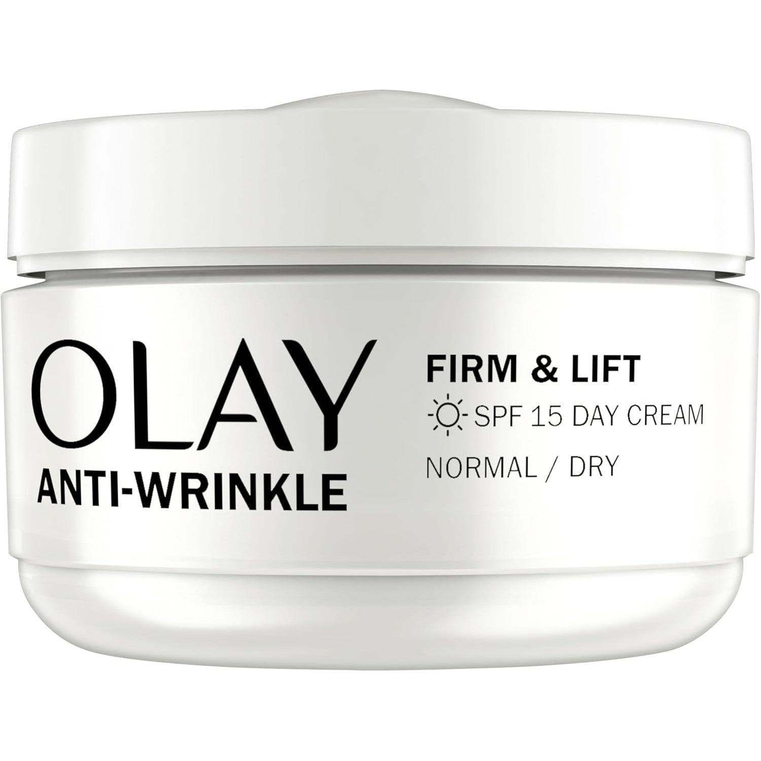 Olay Anti-Wrinkle Firm & Lift Day Cream With SPF15, Helps To Visibly Reduce Fine Lines & Wrinkles 50ml