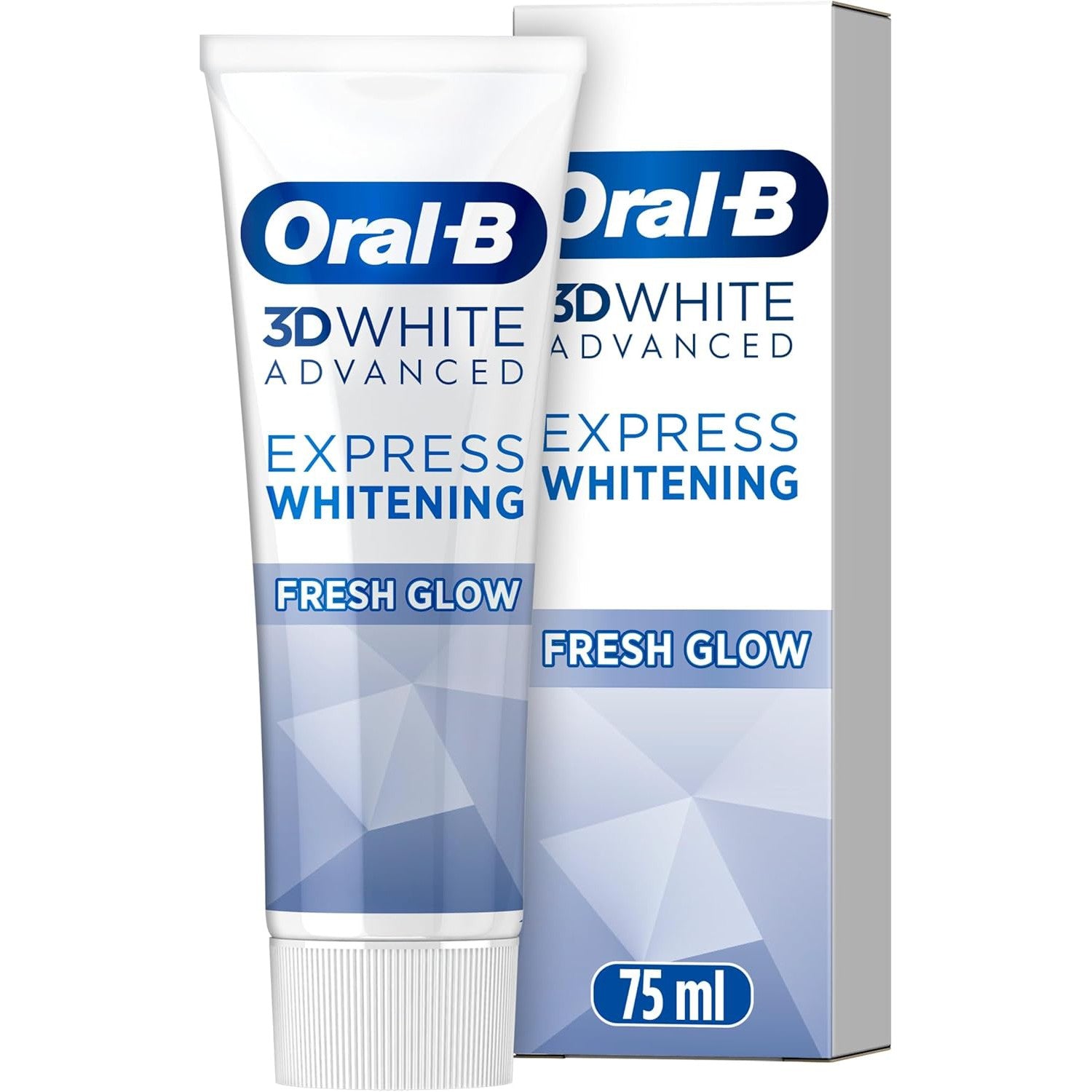 Oral-B 3D White Advanced - Express Whitening - Fresh Glow Toothpaste 75ml - Icy Mint