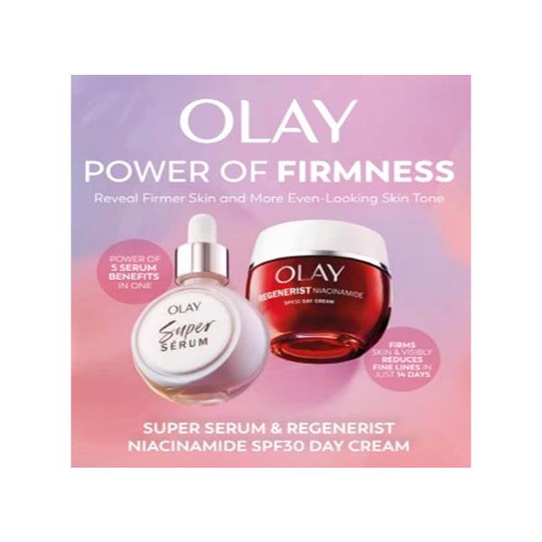 OLAY Super Serum 30ml & Regenerist Niacinamide SPF30 Day Cream 50ml  Gift Set