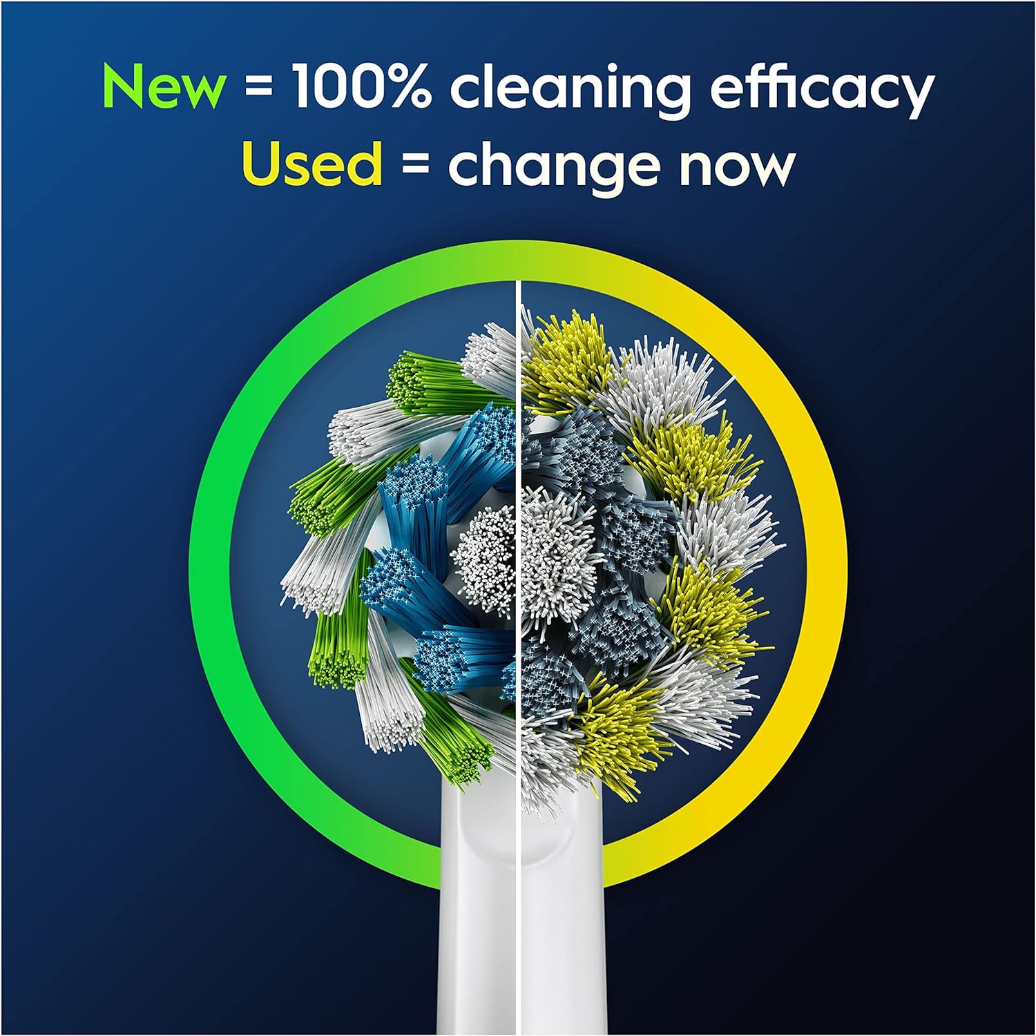 Oral-B Pro Cross Action 10pk EB50RX-10 Electric Toothbrush Head Plaque Removal, White