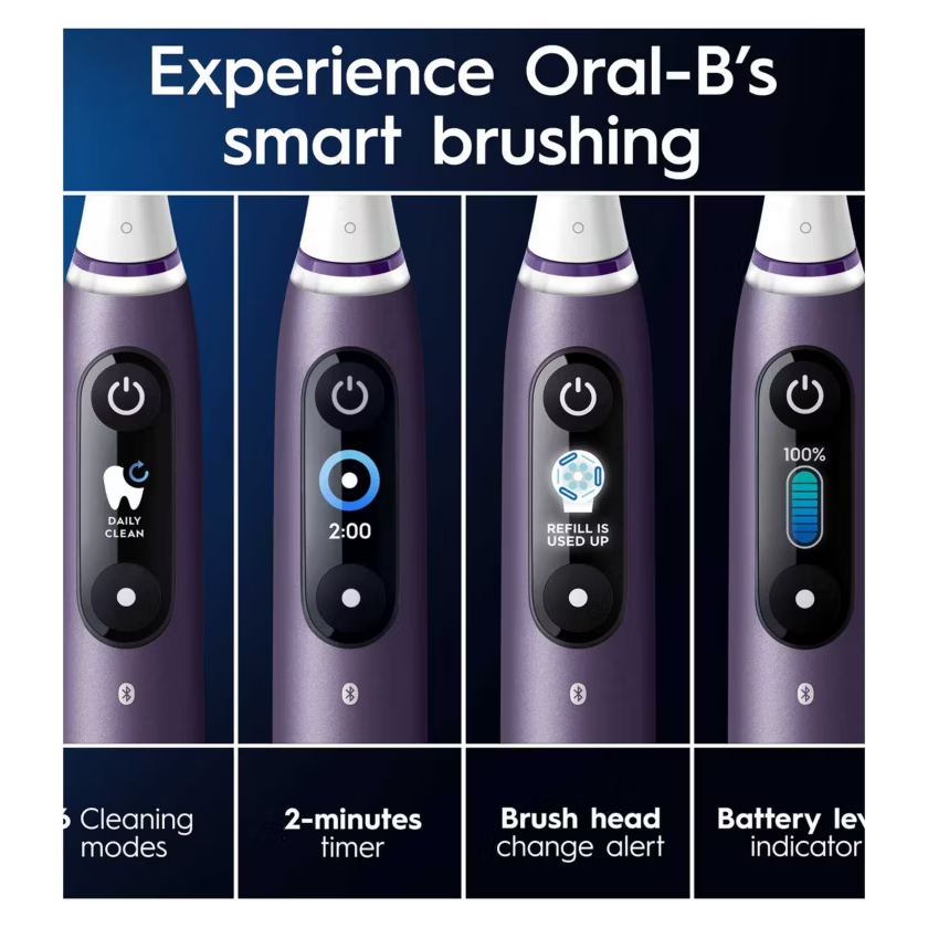 Oral-B iO8 Electric Toothbrush Black Onyx with Limited Edition Travel Case