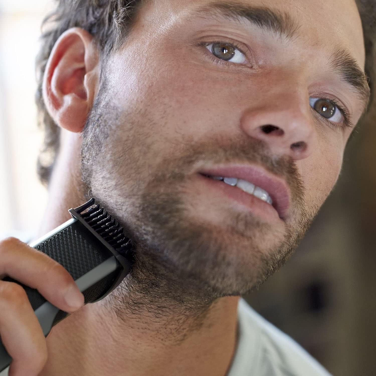 Philips Beard & Stubble Trimmer/Hair Clipper for Men BT3222/13, Series 3000, 20 Length Settings, 60 Min. Runtime