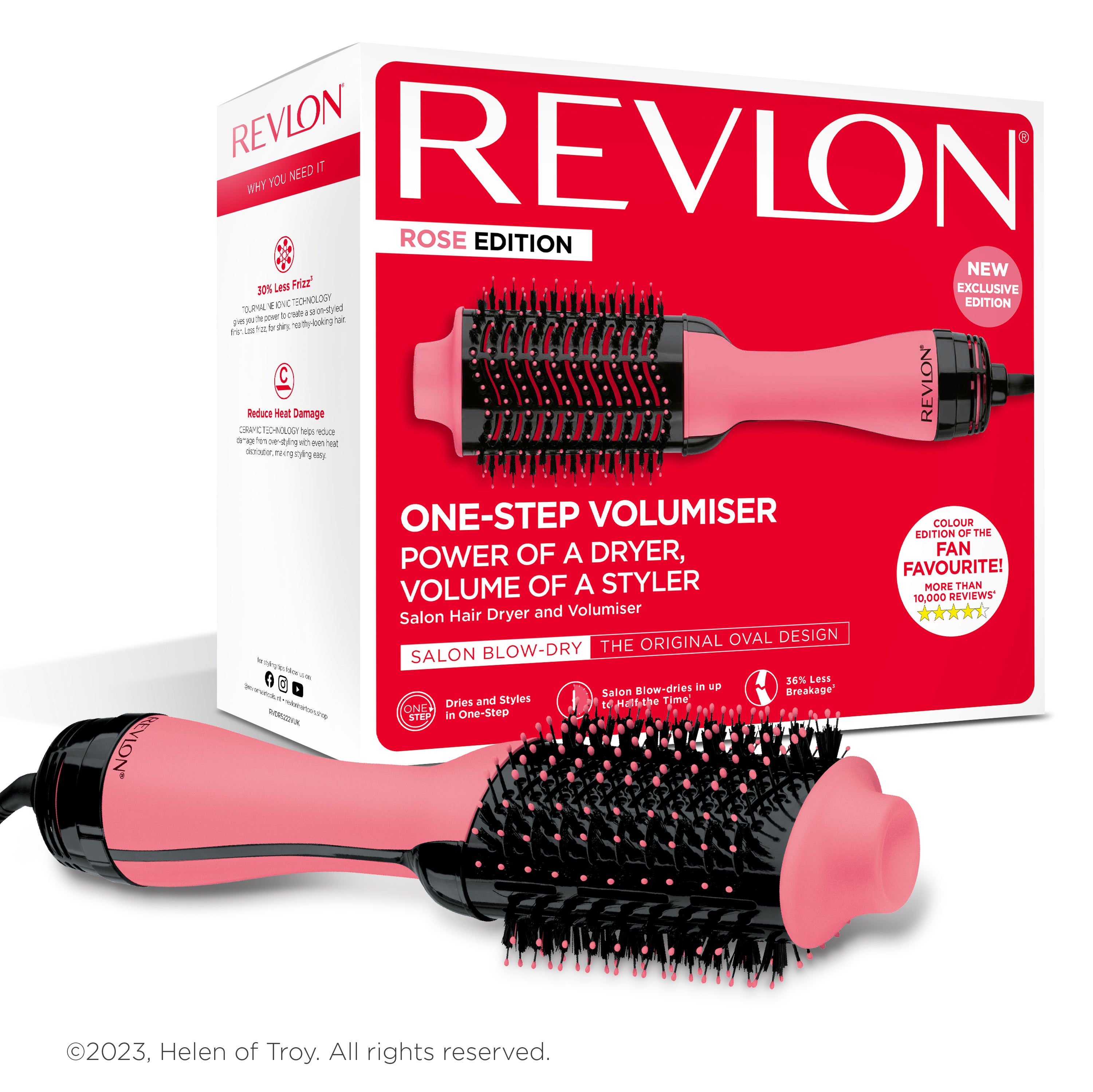 Revlon Salon One-Step Hair Dryer and Volumiser - New Rose Edition  RVDR5222VUK