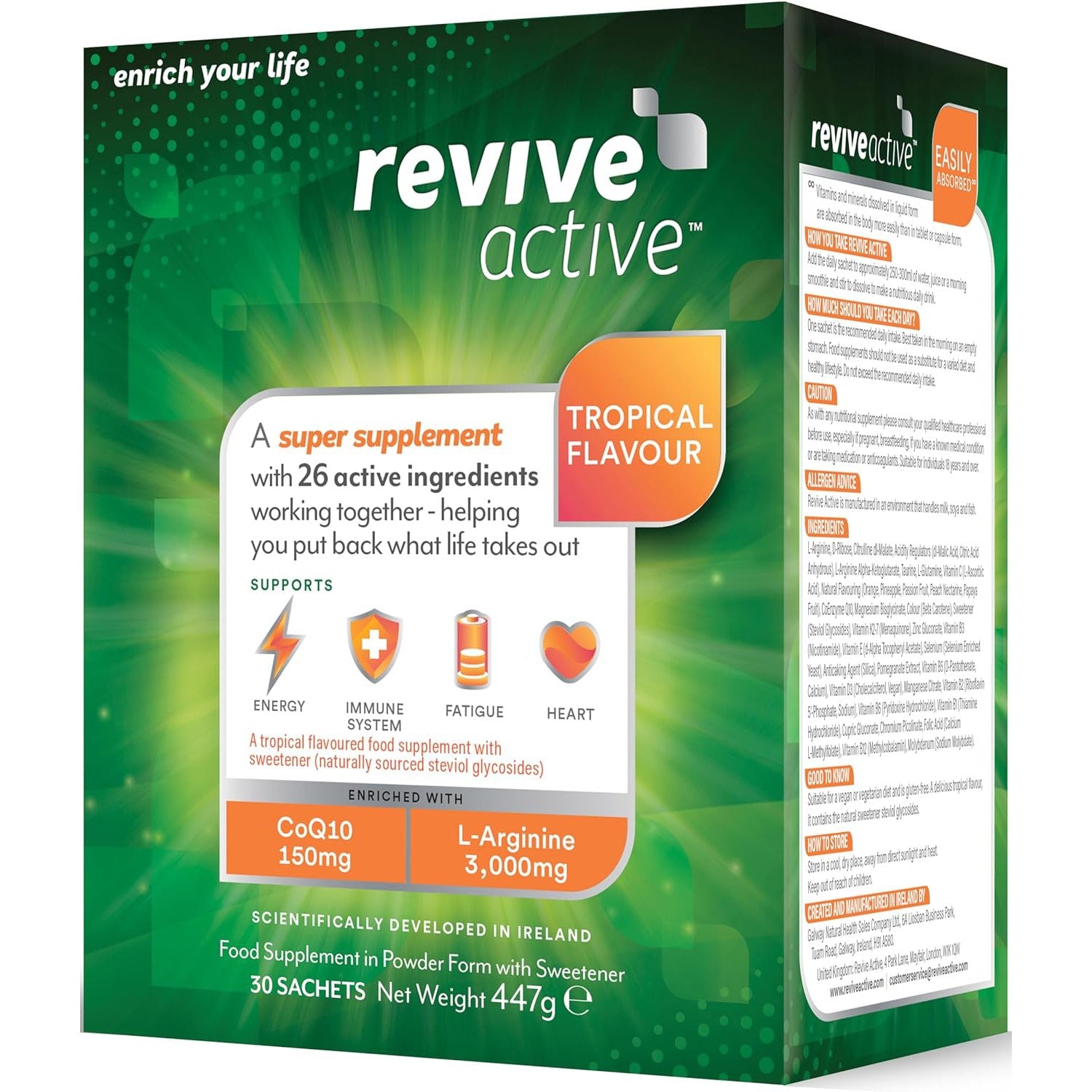 Revive Active Tropical Super Supplement 30 Day Pack