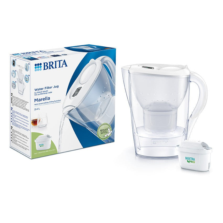 Brita Marella MAXTRA Pro Water Filter Jug - MicroFlow Technology - 2.4L - White