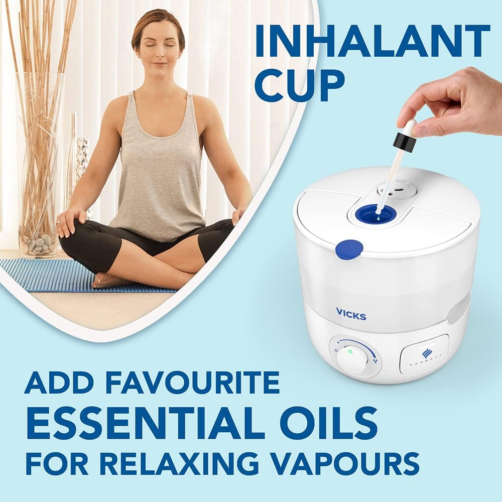 Vicks Top Fill Cool Mist Ultrasonic Humidifier - VUL585 2.2l Tank