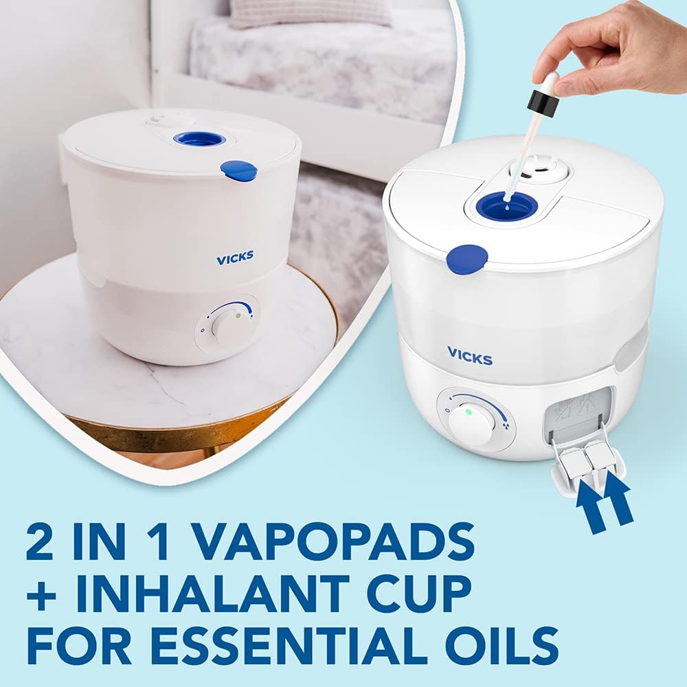 Vicks Top Fill Cool Mist Ultrasonic Humidifier - VUL585 2.2l Tank