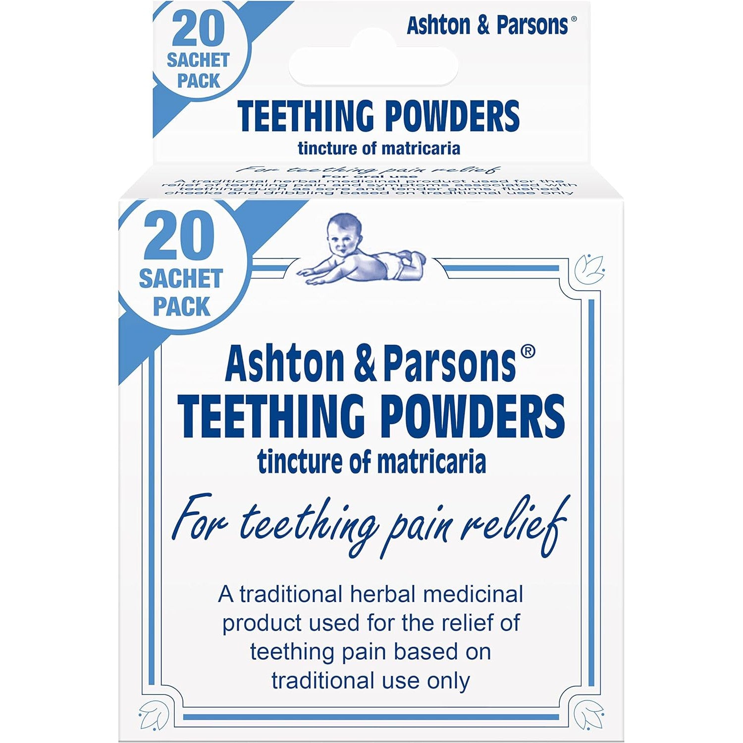 Ashton & Parsons Teething Powders for Babies From 3 Months+ 20 Pack
