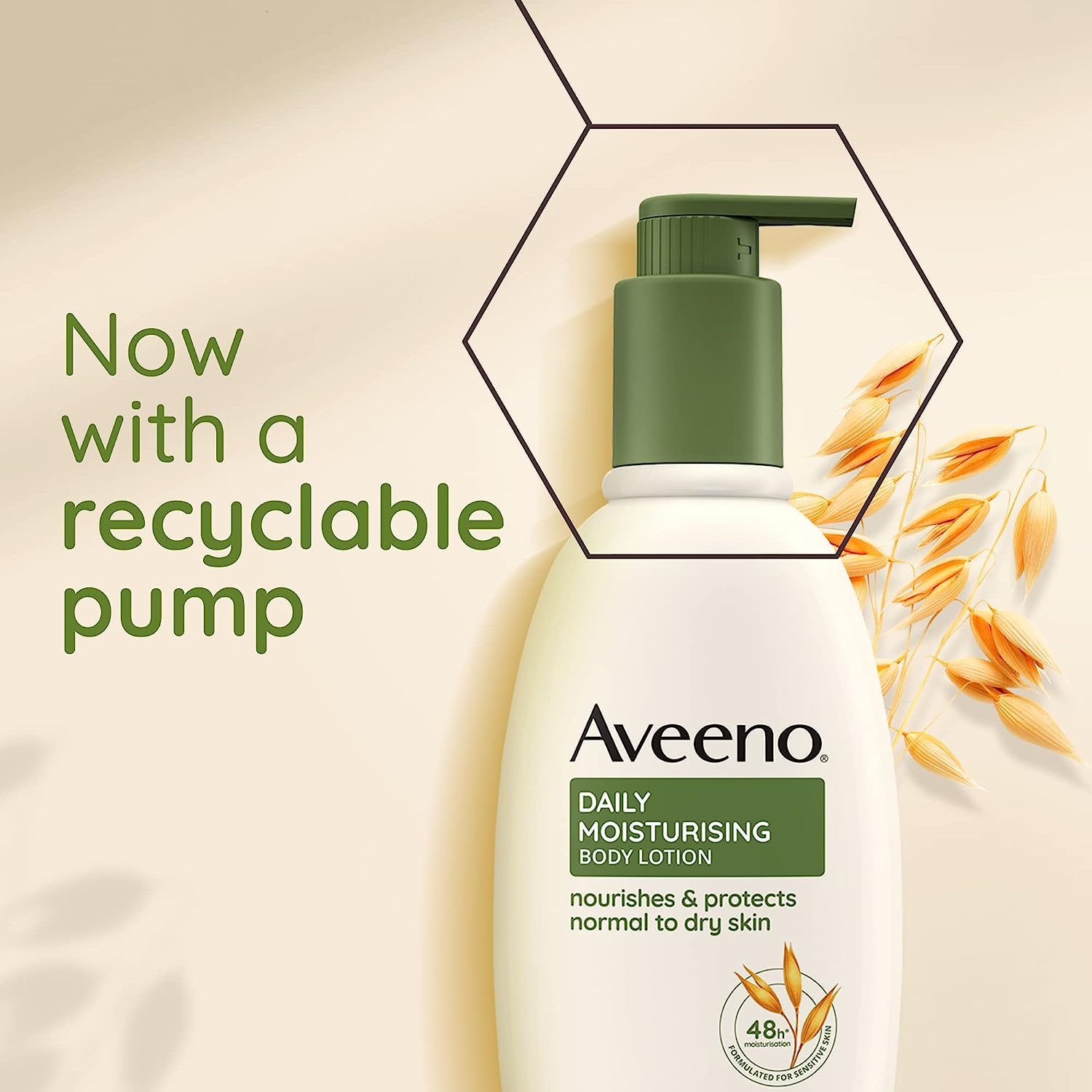 Aveeno Daily Moisturising Lotion For Normal to Dry Skin Care - Prebiotic Oatmeal and Glycerin 24 Hours 300 ml - Healthxpress.ie