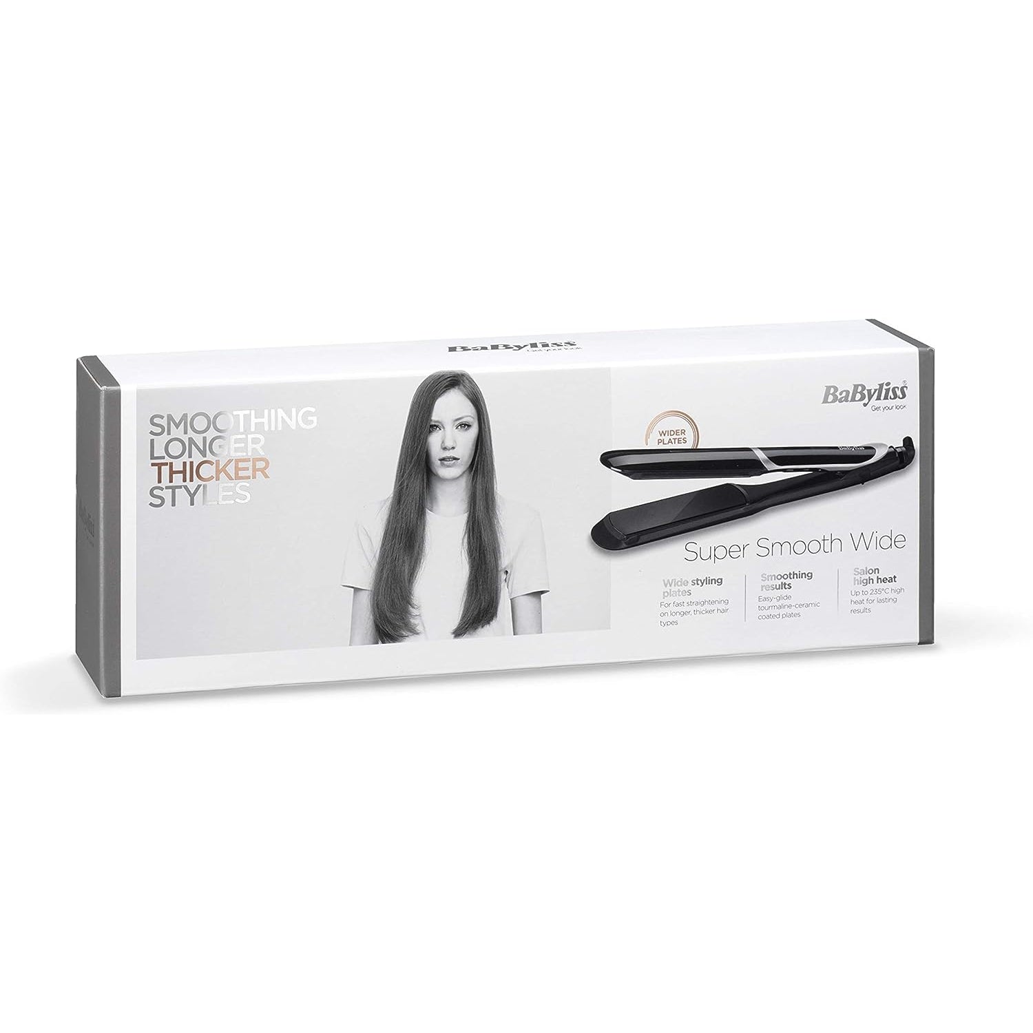 Babyliss 2597U Super Smooth Pro Wide Straightener up to 235C - Wider Plates