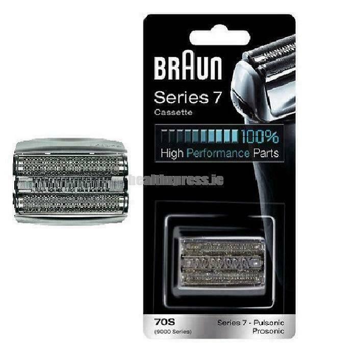 Braun 70S Replacement Foil and Cutter Cassette Silver, Compatible with Older Series 7 Shavers - Healthxpress.ie