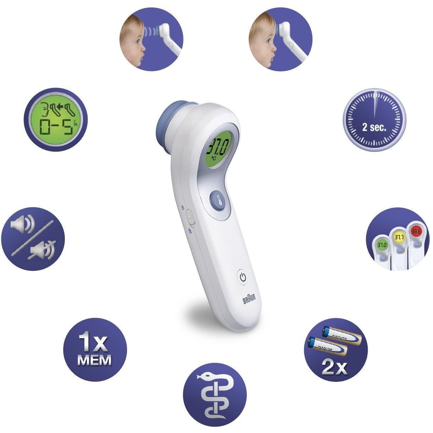 Braun NTF3000 No Touch Plus Forehead Digital Baby Child Thermometer - Healthxpress.ie