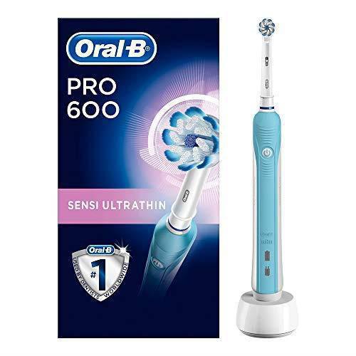 Braun Oral-B PRO 600 Sensi Ultrathin Electric Toothbrush Round Head, Daily Clean