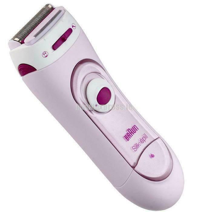 Braun Silk-Epil 5-100 Hair Removal Electric Battery Lady Shaver LS5100 w/ 1 Extra - Pink