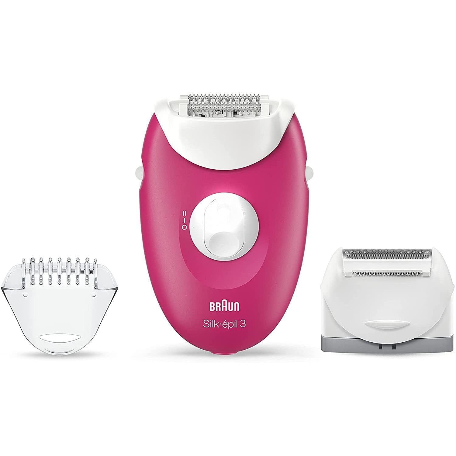 Braun Women's Silk-épil 3 3-410 Epilator with 3 Extras - 20-Tweezer System