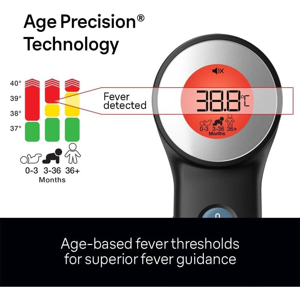 Braun Sensian™ 7 Forehead non-contact thermometer | Age Precision® Technology | 3-in1 | Colour-Coded Digital Display | Baby and Child Friendly | #1 Brand among doctors¹ | BNT400