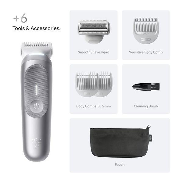 BRAUN Series 7 BG7550 Wet & Dry Body Groomer - Grey