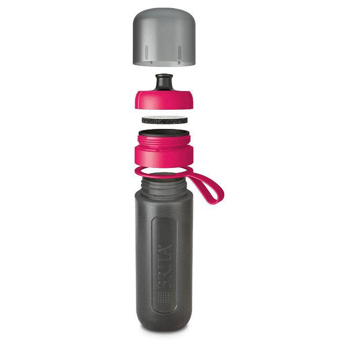 BRITA Fill & Go Active Sports Water Bottle with MicroDisc Filter - Pink - 600 mL. - Healthxpress.ie