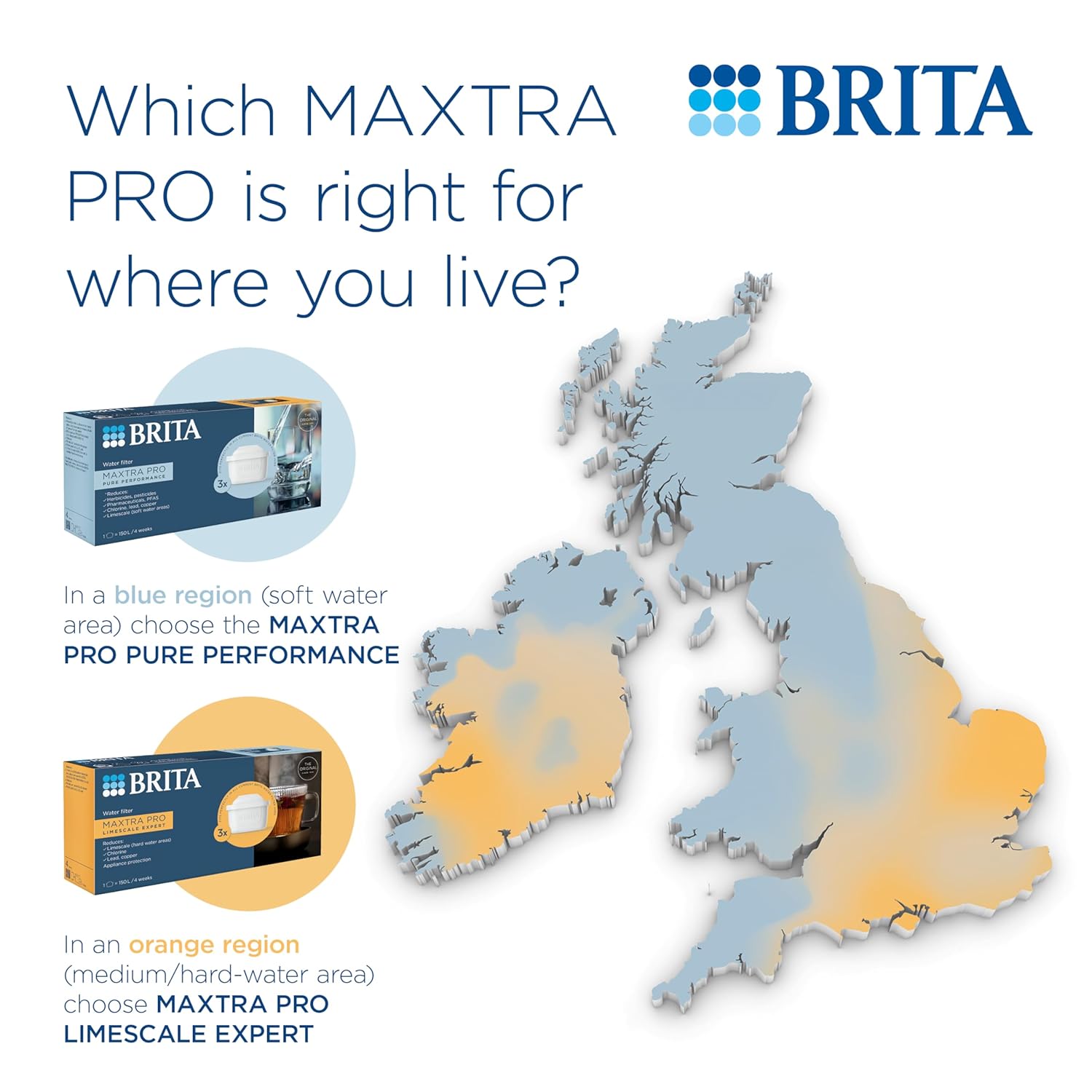 BRITA MAXTRA PRO Pure Performance Water Filter Cartridge - 3 Pack