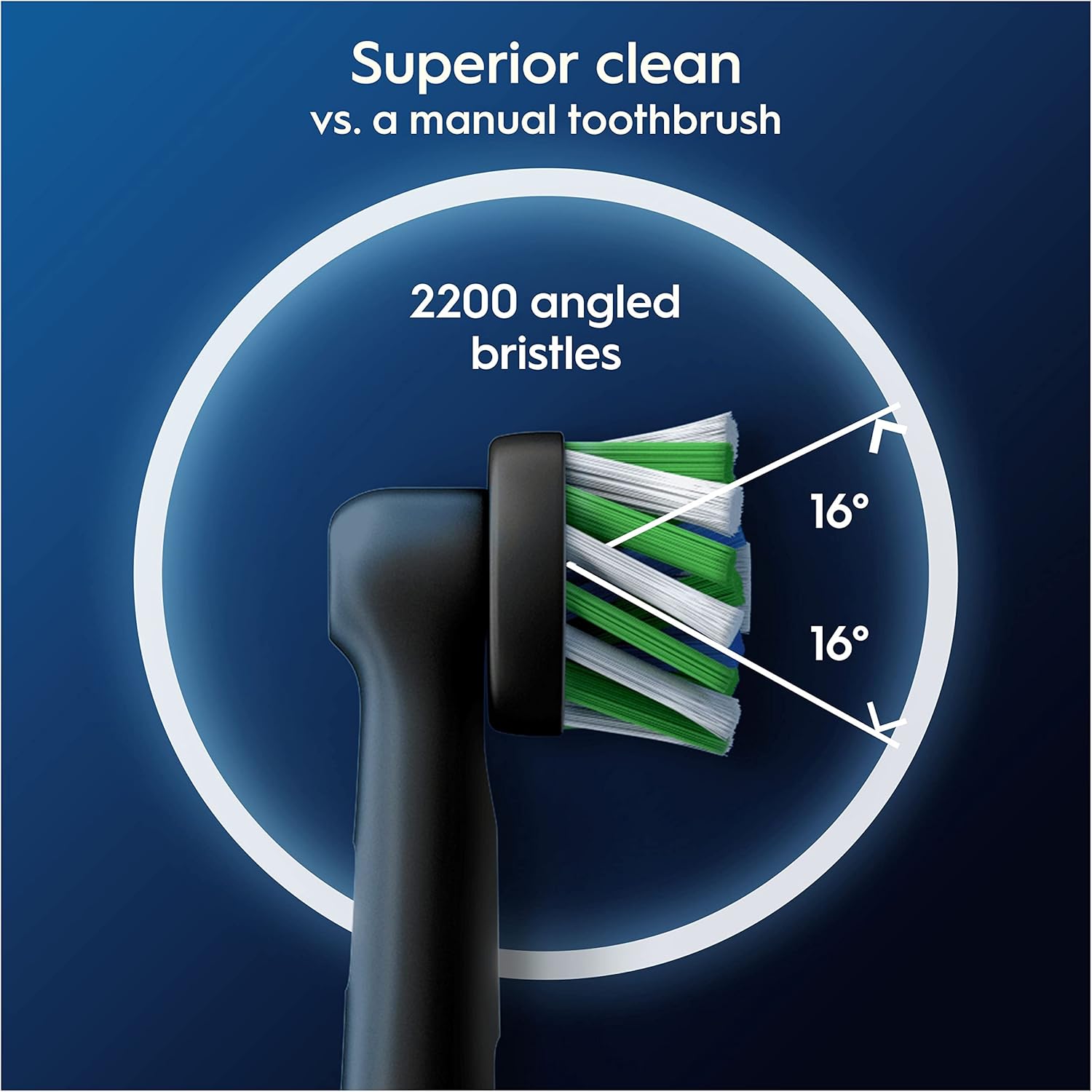 Oral-B Pro Cross Action Black 10pk Toothbrush Heads - Eco Pack