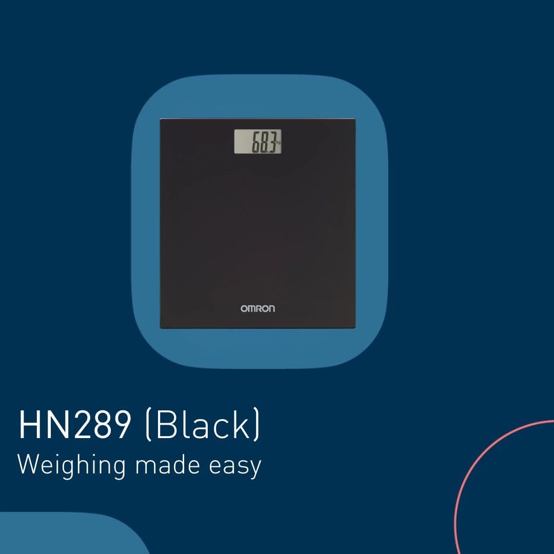 OMRON HN289 Bathroom Scales for Body Weight - Automatic On/Off, Extra Thin