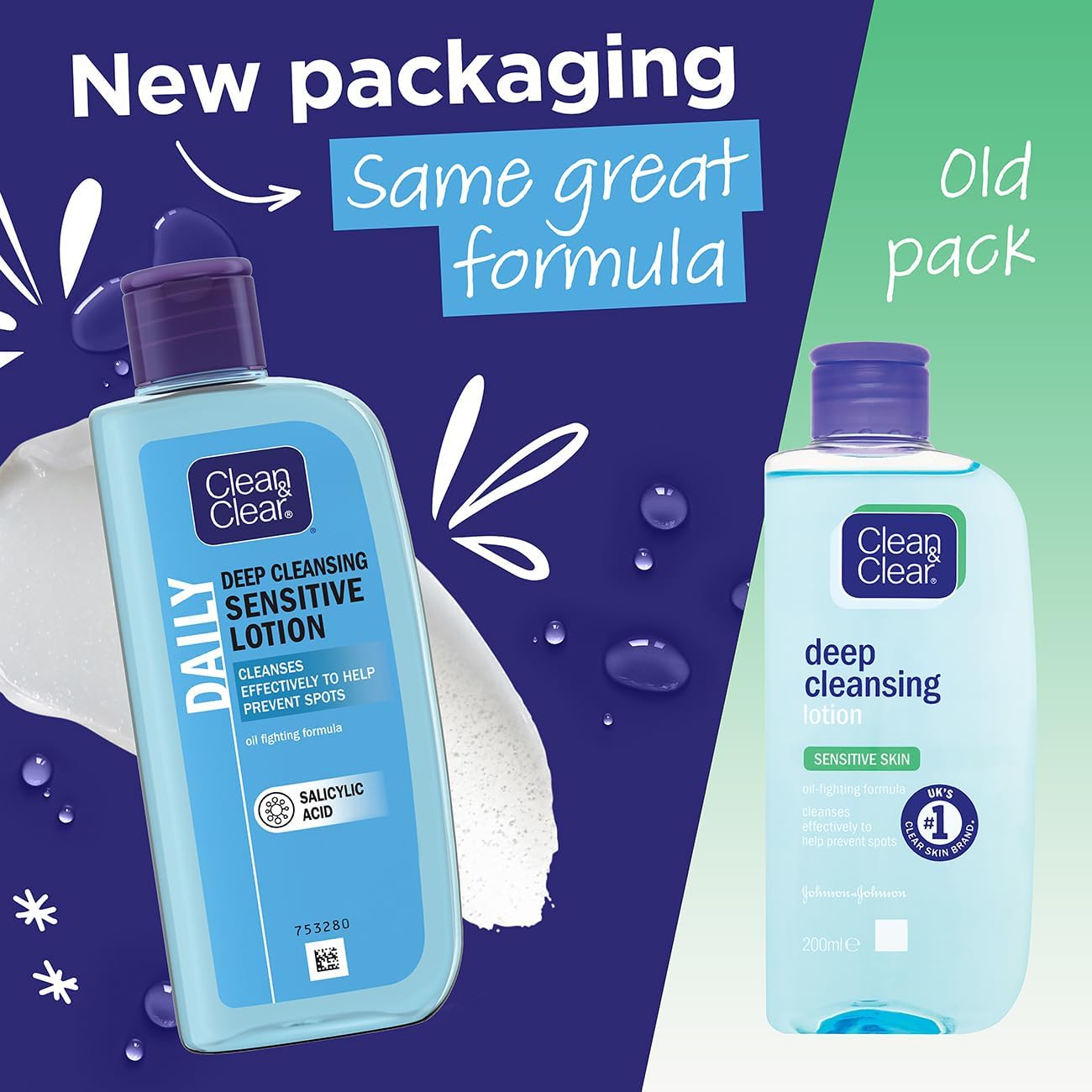 Clean & Clear Deep Cleansing Lotion for Sensitive Skin 200ml