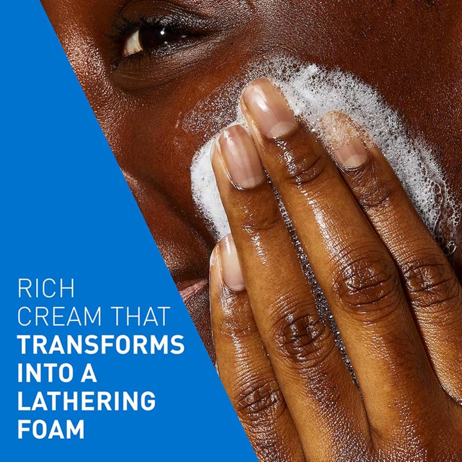 CeraVe Cream-to-Foam Cleanser With Amino Acids, 3 Essential Ceramides, Hyaluronic Acid, For Normal to Dry Skin, Fragrance Free 236ml