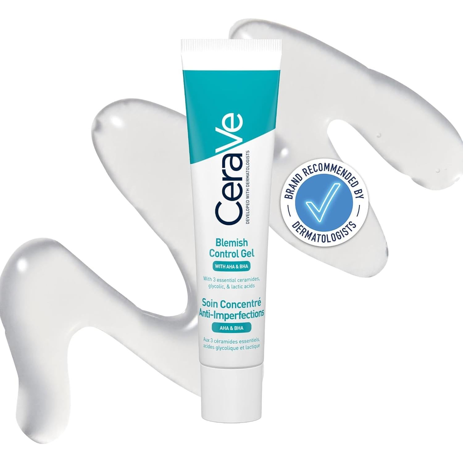 CeraVe Blemish Control Gel Moisturiser with 2% Salicylic Acid & Niacinamide for Blemish-Prone Skin 40ml