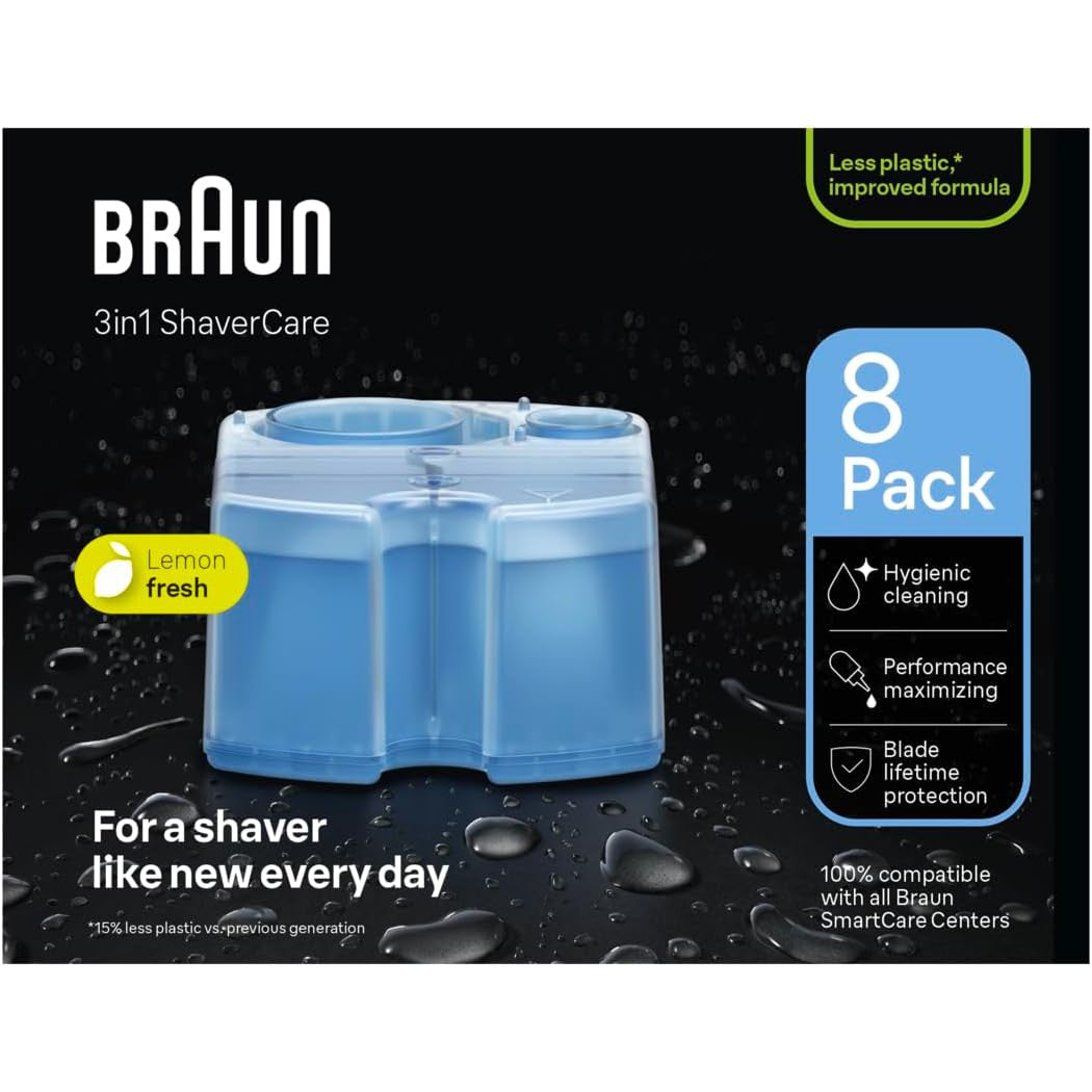 Braun Clean and Renew Refill Cartridges CCR, 8 Pack